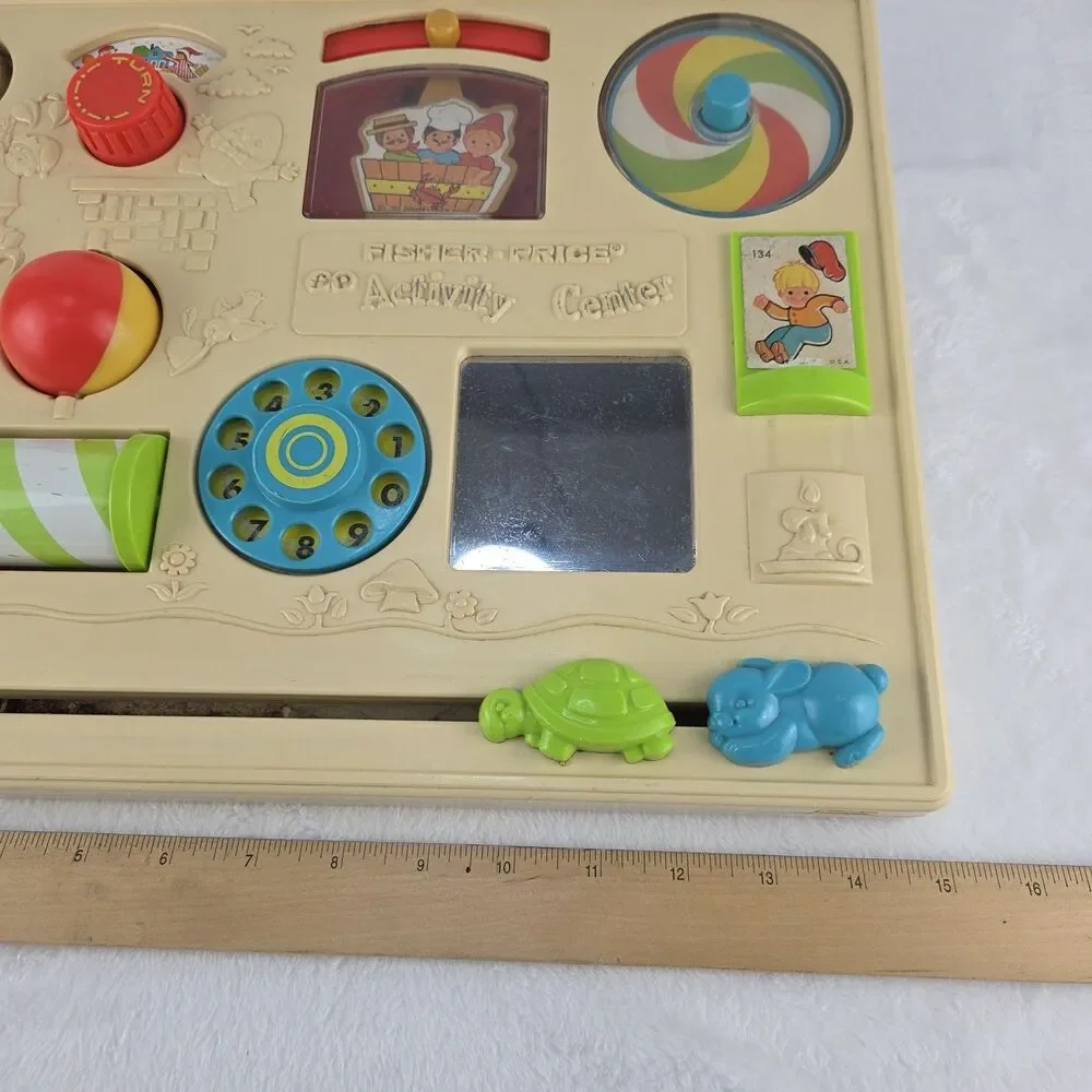 Vintage 1973 Fisher Price Activity Center #134 All Activities Work Fast Ship
